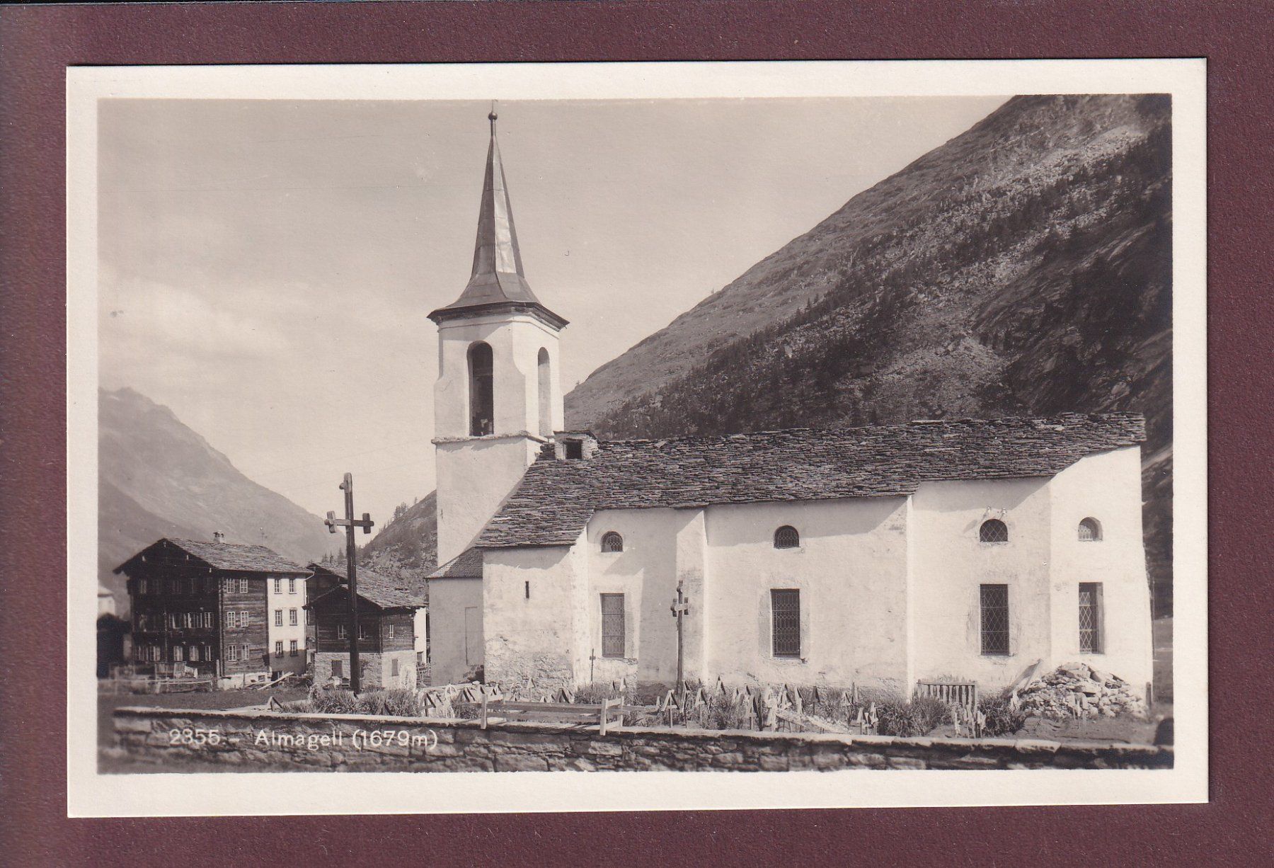 Ansichtskarten: ALMAGELL - Kirche – Gebraucht aus Pully von nicecards