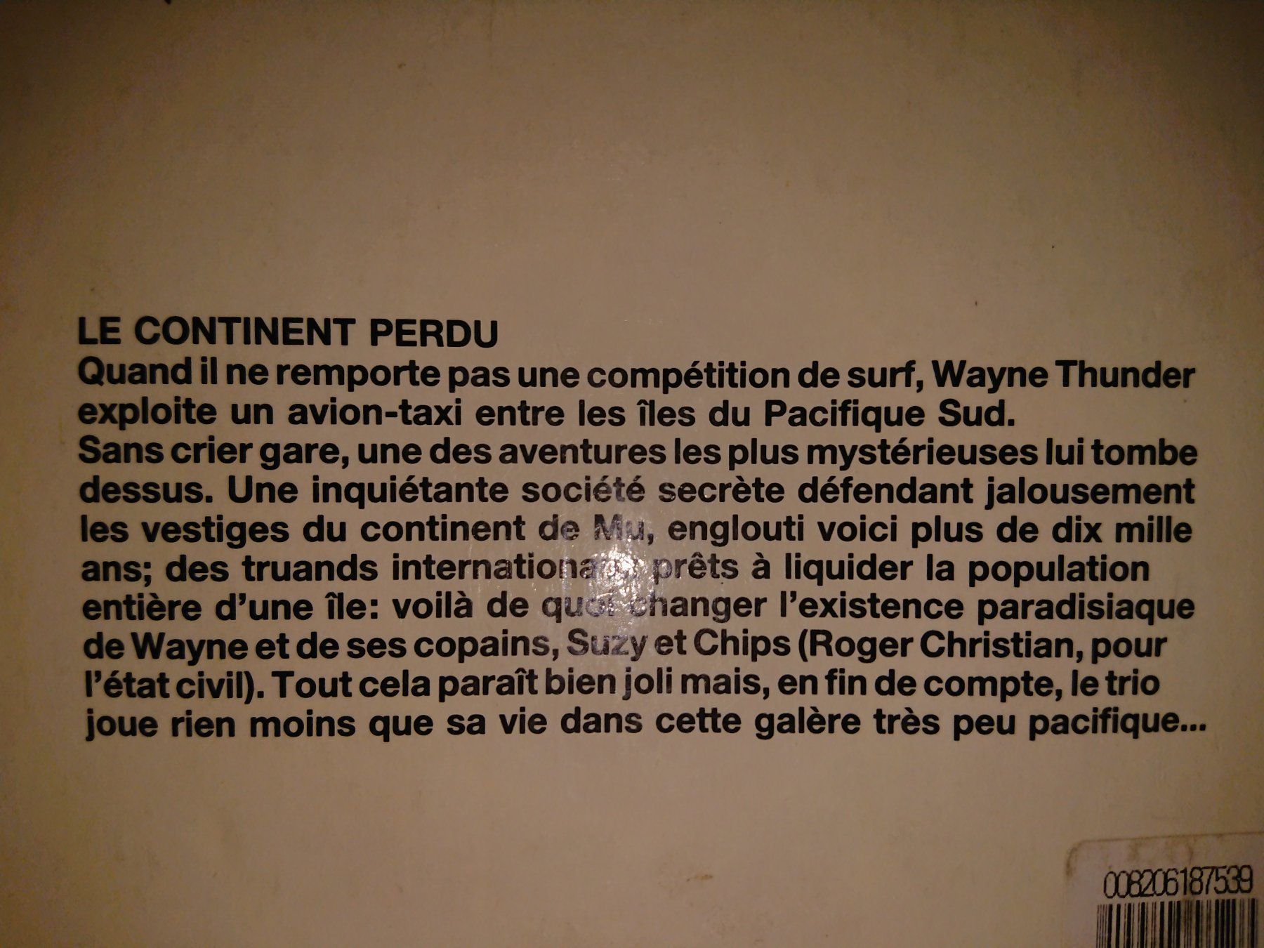 BD: Wayne Thunder — Le continent perdu EO – D'occasion à Farvagny-le-Grand par LaCaverne 2