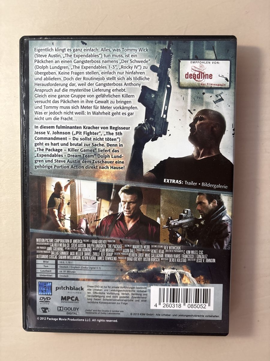 Alle DVDs: Action-DVD: The Package - Killer Games mit Steve Austin – Gebraucht aus Ruswil von Slivio_ 1