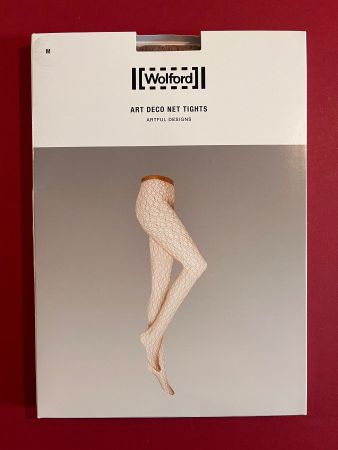 Wolford Strumpfhose Art Deco Net Tights, Grösse M (Honey)