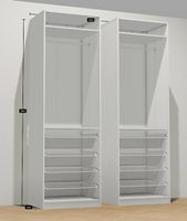 Ikea armoire Pax avec options 230x75x58 démontées