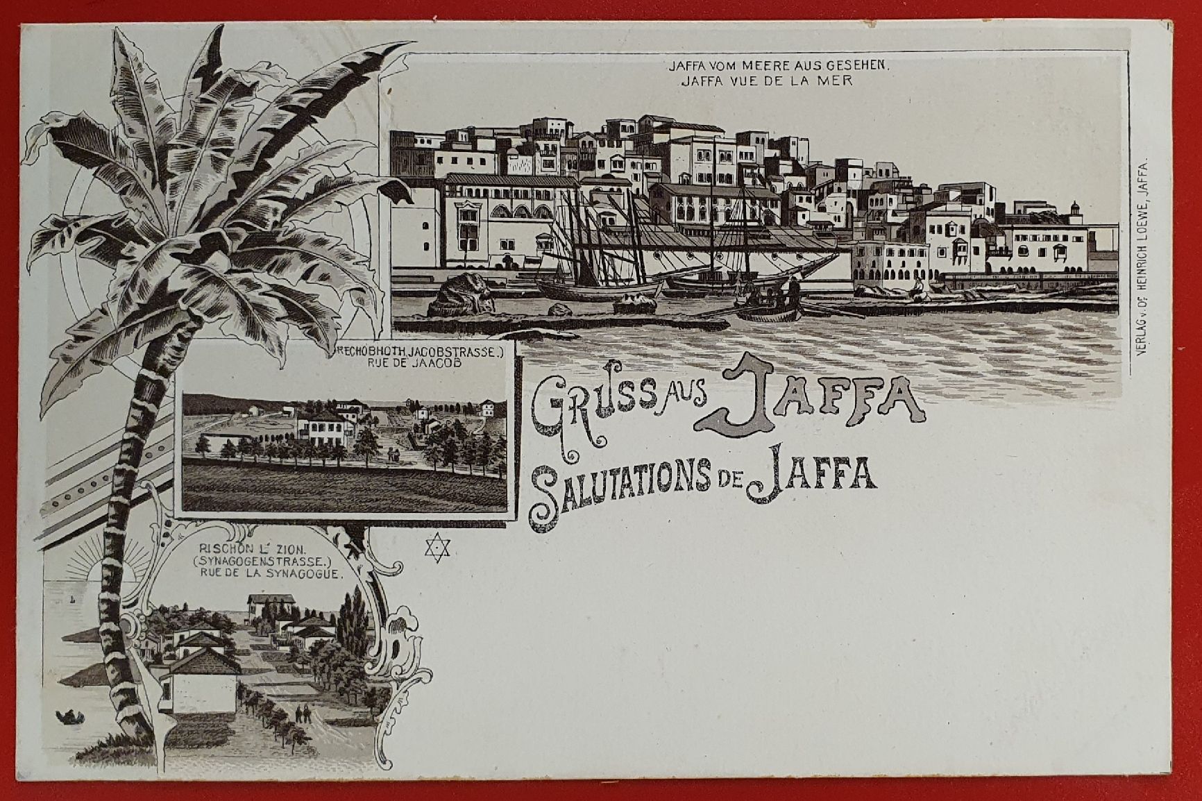 Cartoline postali: Gruss aus Jaffa -  Ansichtskarte um 1900 – Usato da Kreuzlingen venduto da Rschweiz1