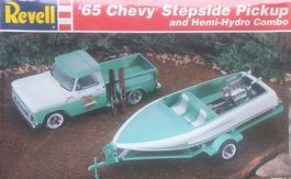 Revell 65 1965 Chevy Chevrolet Stepside Pickup + Boot  1:25
