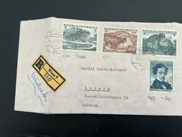 Brief Österreich 1962 Eingeschr. nach Luzern  (G580)