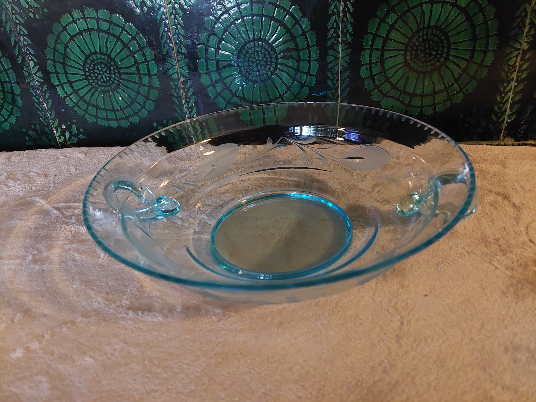 Schalen: Antike, wunderschöne, nostalgische,geschliffene Glasschale, – Gebraucht aus Otelfingen von silver-moon