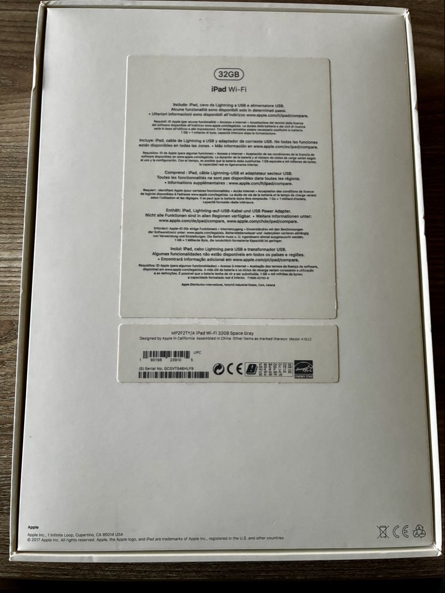 Apple Tablettes PC: iPad Wi-Fi 5.Generation 32 GB Space Gray – D'occasion à Embrach par Kevga 3