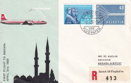 Erstflug Swissair Zürich - Ankara 1959