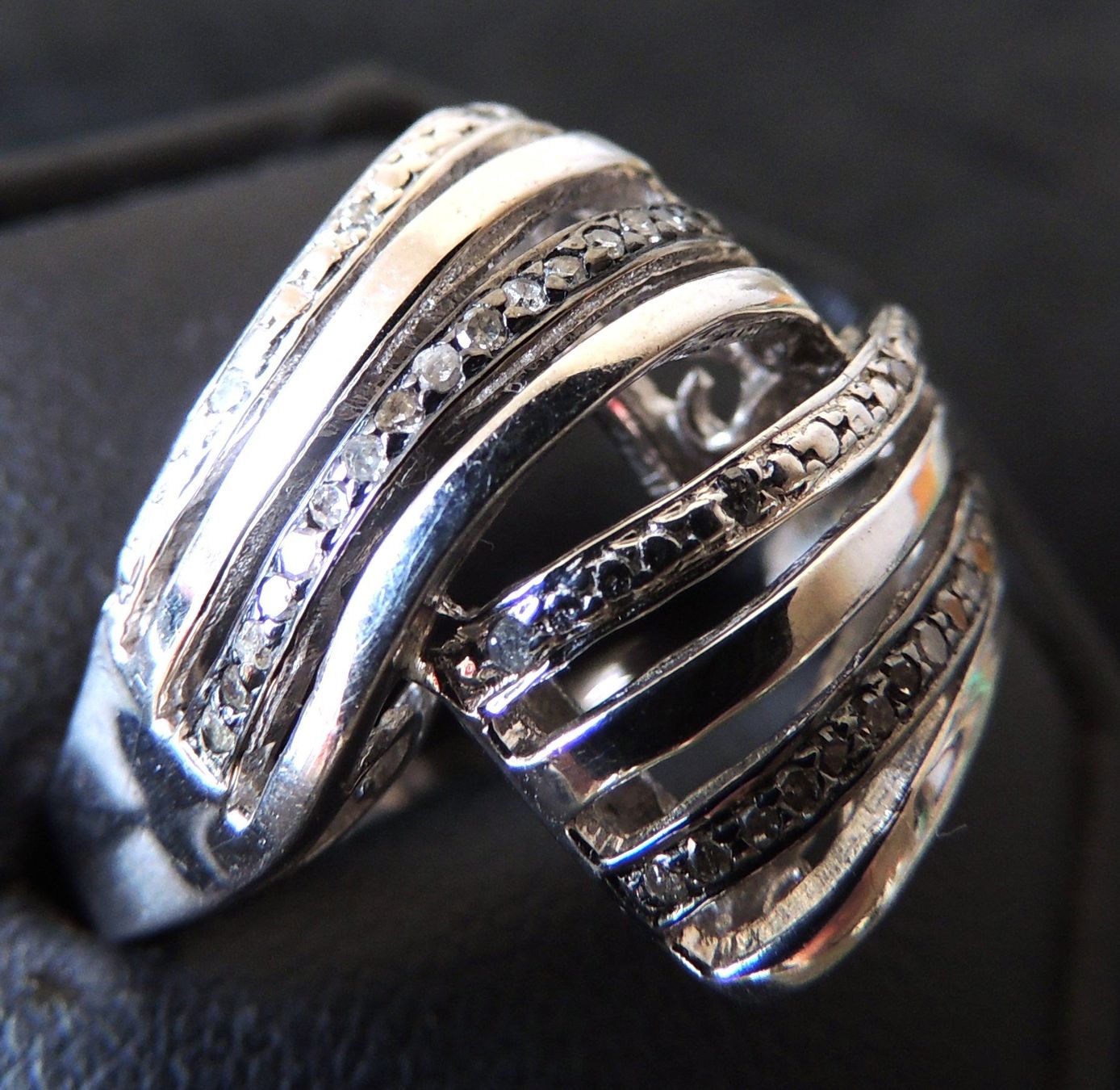 Ringe: Silber 925 Fingerring mit 30 Altschliff Diamanten – Gebraucht aus Waldenburg von schaller707 1