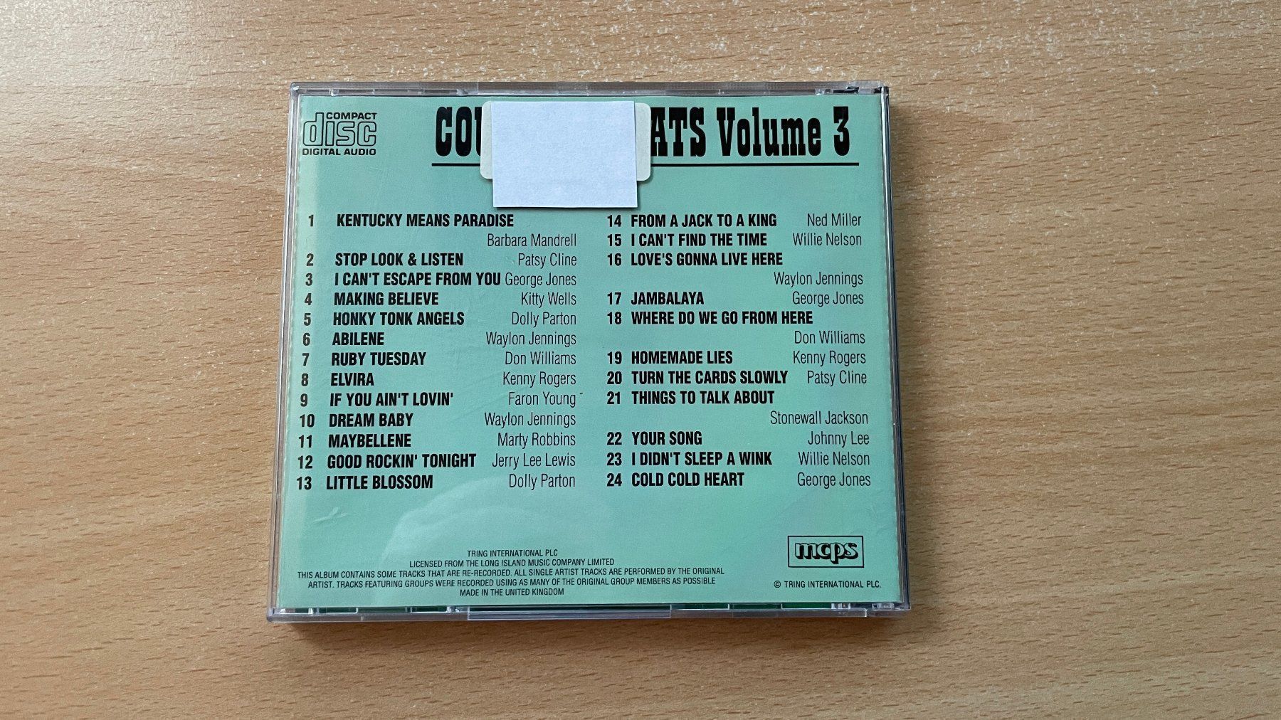 CD: Country Greats - Disc Three - ok – Usato da Glattfelden venduto da cybermaxx 1