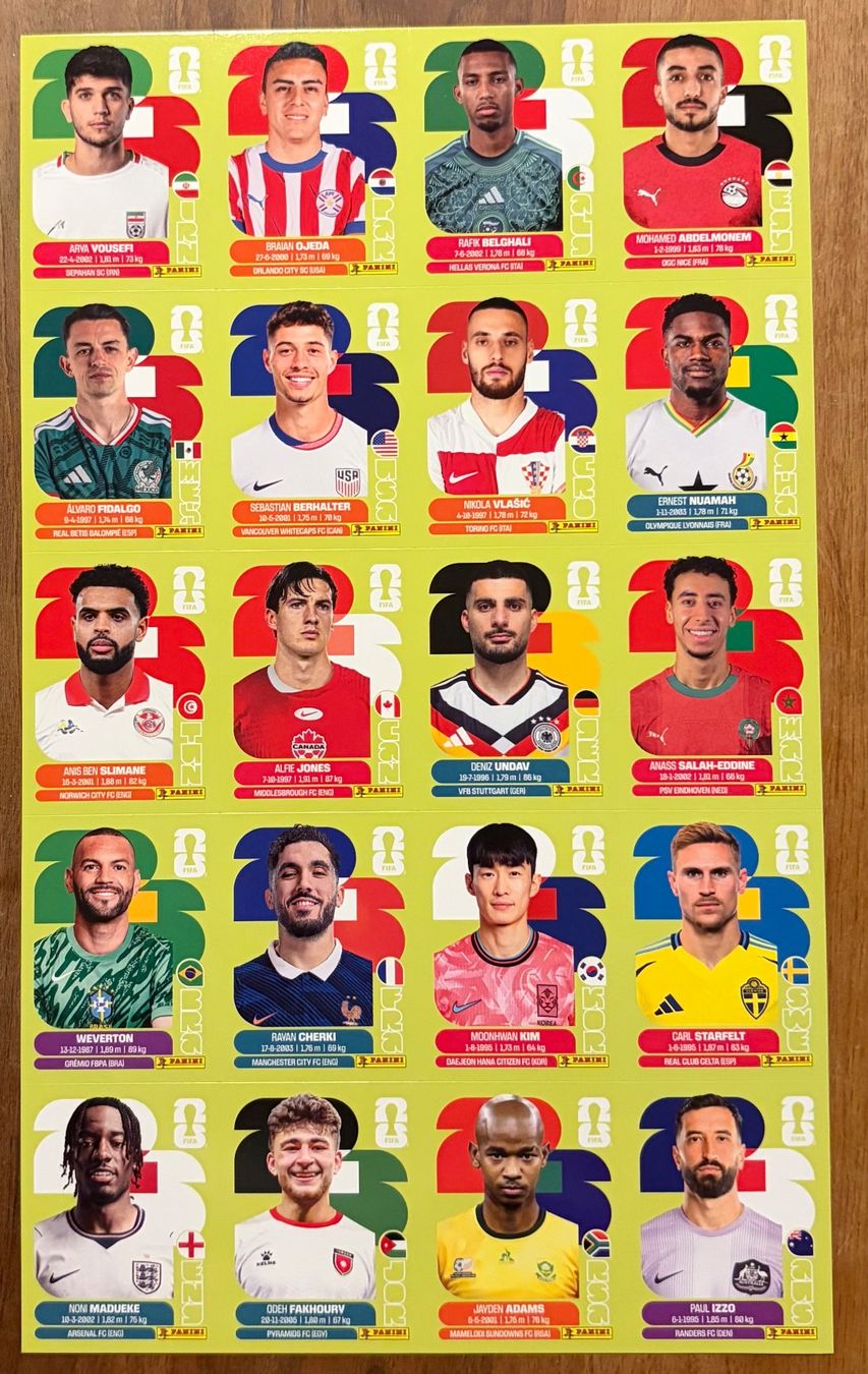 Panini Carte collezionabili: Panini WM 2026 Update Set 120 Stickers – Nuovo e nell'imballaggio originale da Regensdorf venduto da Maryjagne 2