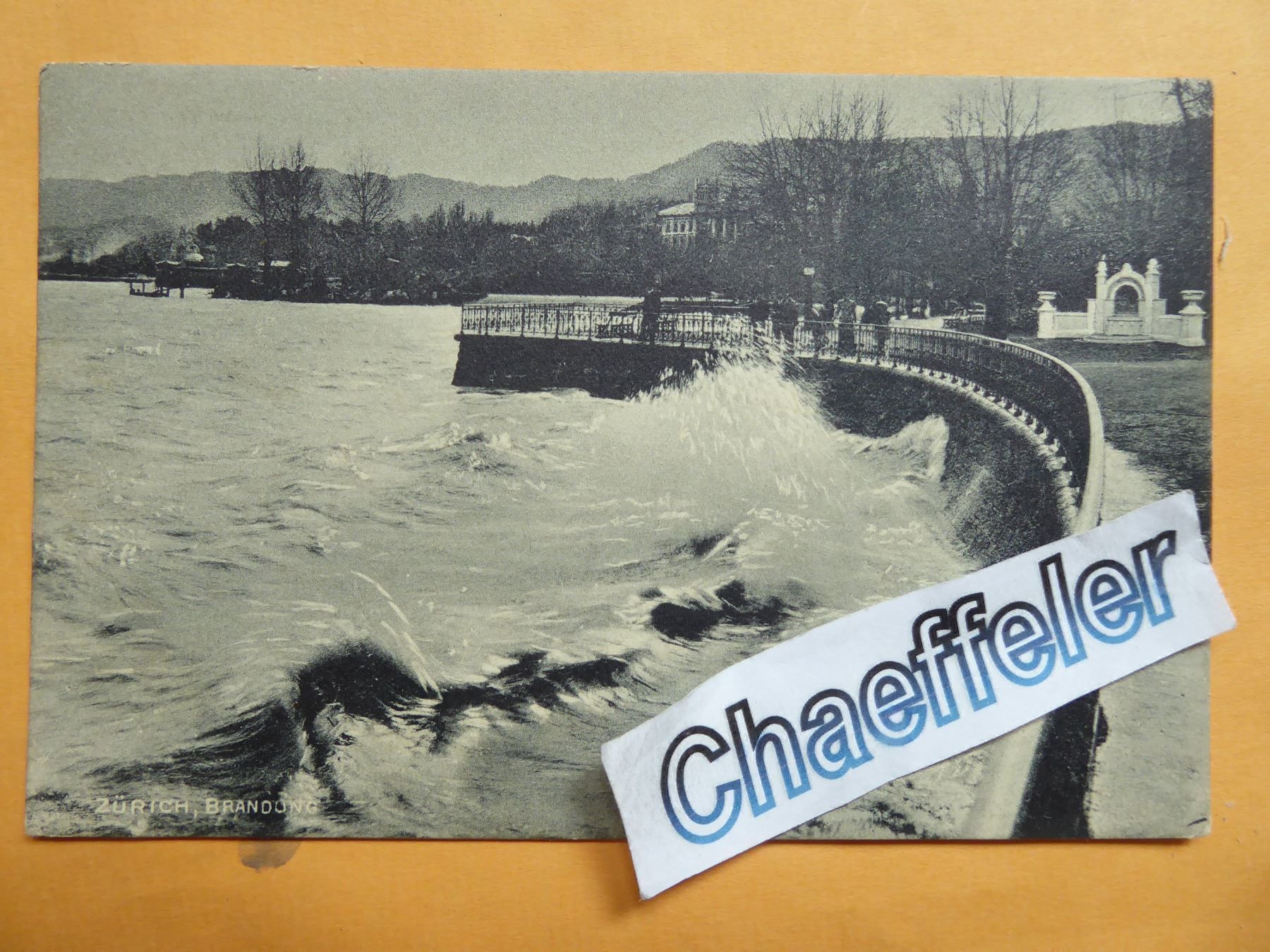 Cartes postales: 1913  Zürich, Brandung – D'occasion à Zürich par Chaeffeler