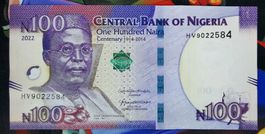 Nigeria 100 Naira UNC Commémorative