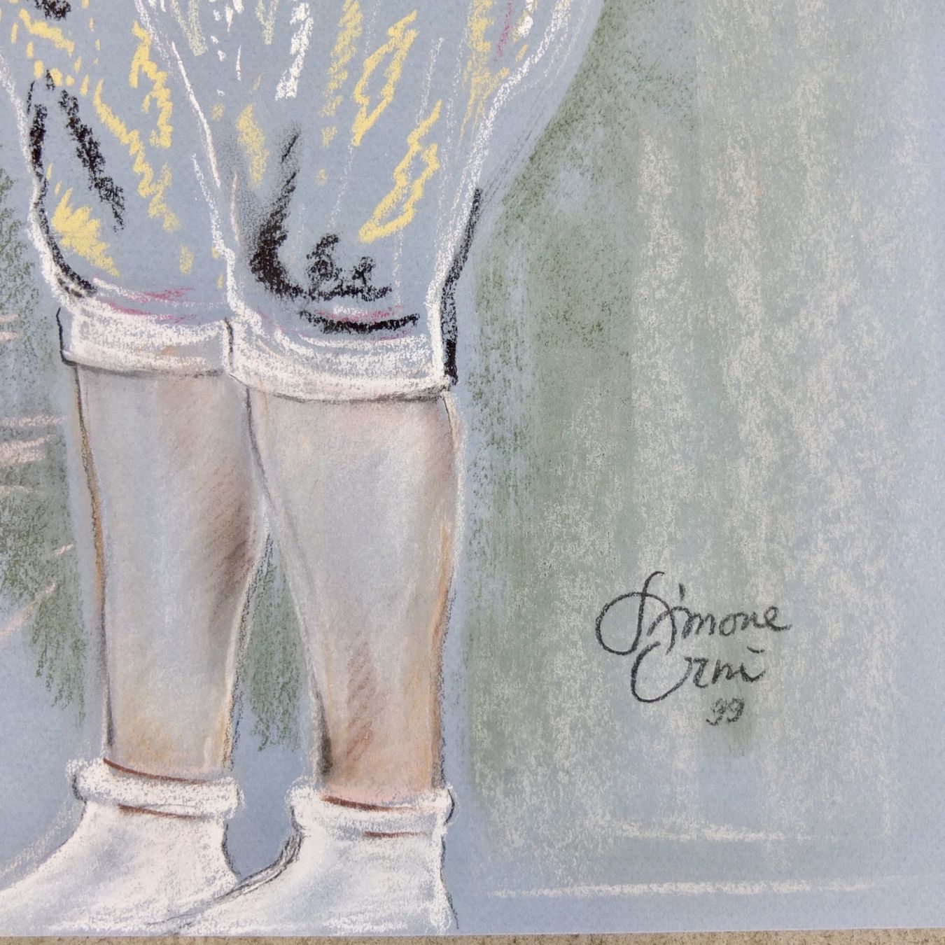 Dipinti: Simone Erni, Original-Pastell, 1999 – Usato da Basel venduto da Brocki-auf-dem-Wolf 4