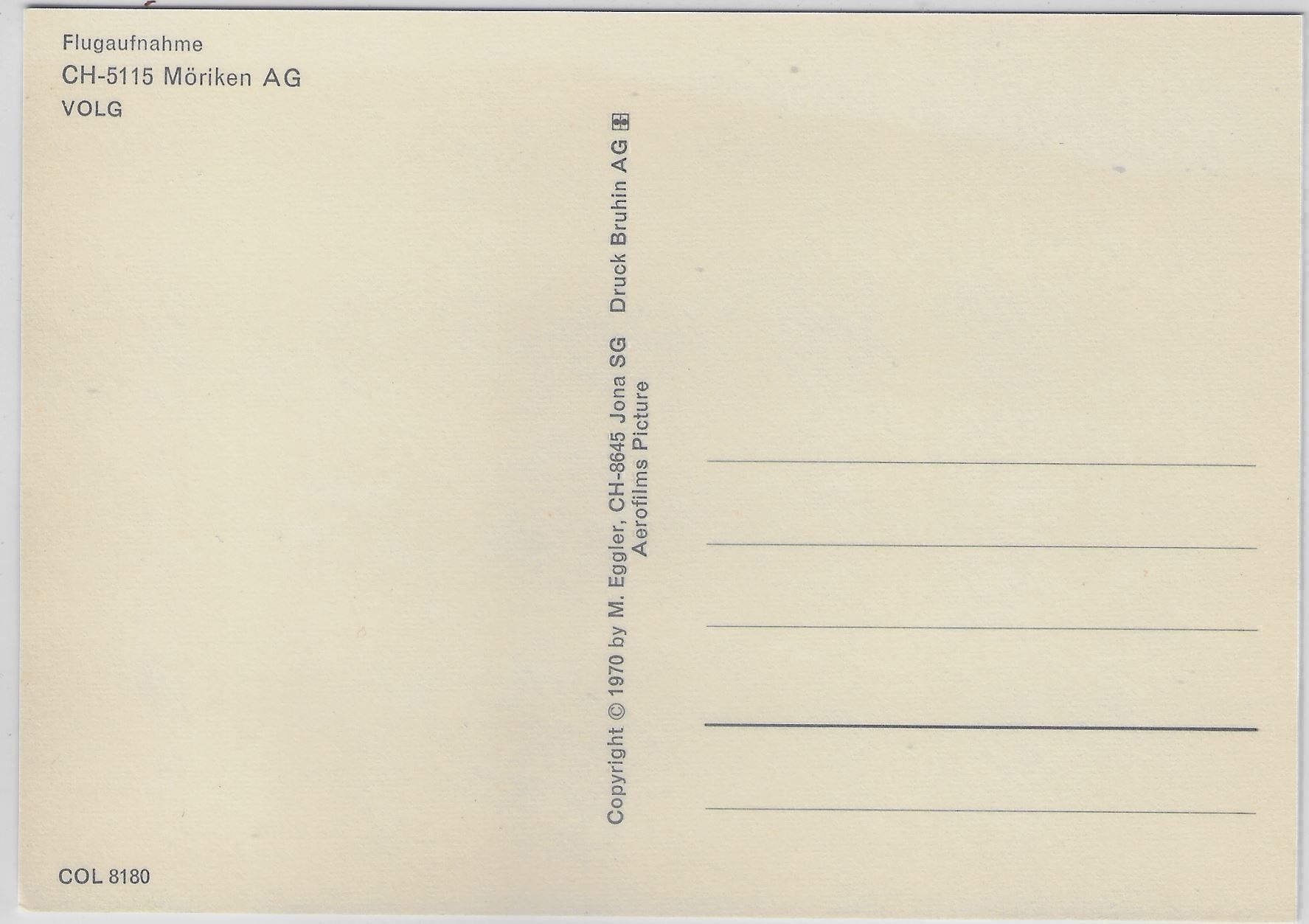 Cartoline postali: Flugaufnahme Möriken AG – Antico da Ettingen venduto da Kartenplanet 1