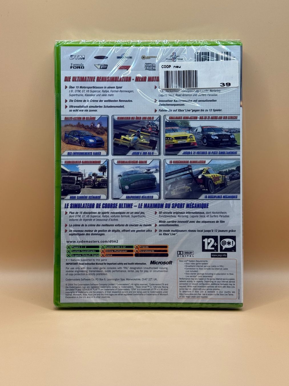 Giochi: DTM - Race Driver 2 - Xbox - Sealed - New – Nuovo e nell'imballaggio originale da Dietikon venduto da gab_qz7y 1