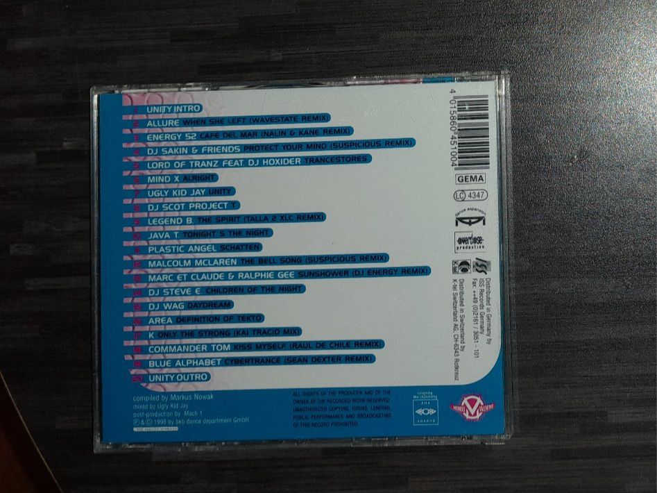 CD: CD: Unity 99 - Trance Compilation – Usato da Steffisburg venduto da FutureOne 1