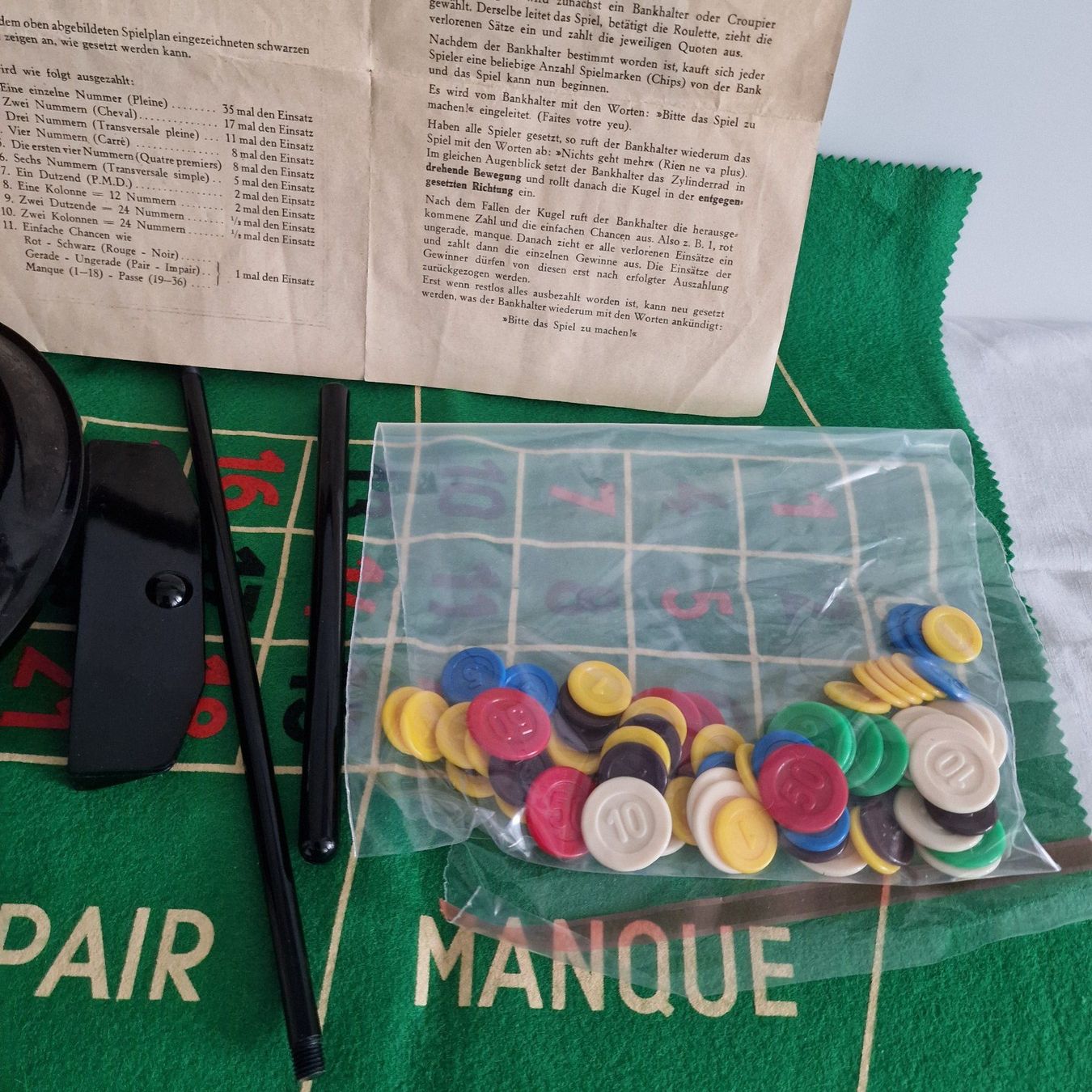 Giochi: Vintage-Roulette-Set mit Zubehör – Usato da Birr venduto da sen_8djr 6