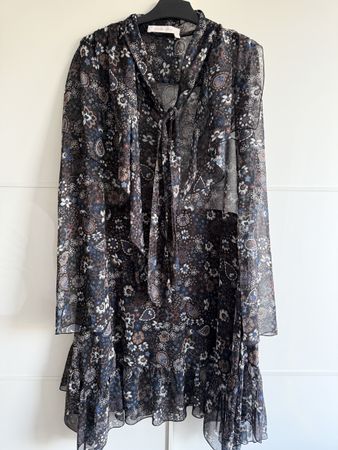 See by Chloé Kleid, Gr. 36, Schwarz, Blumenmuster, Neuwertig