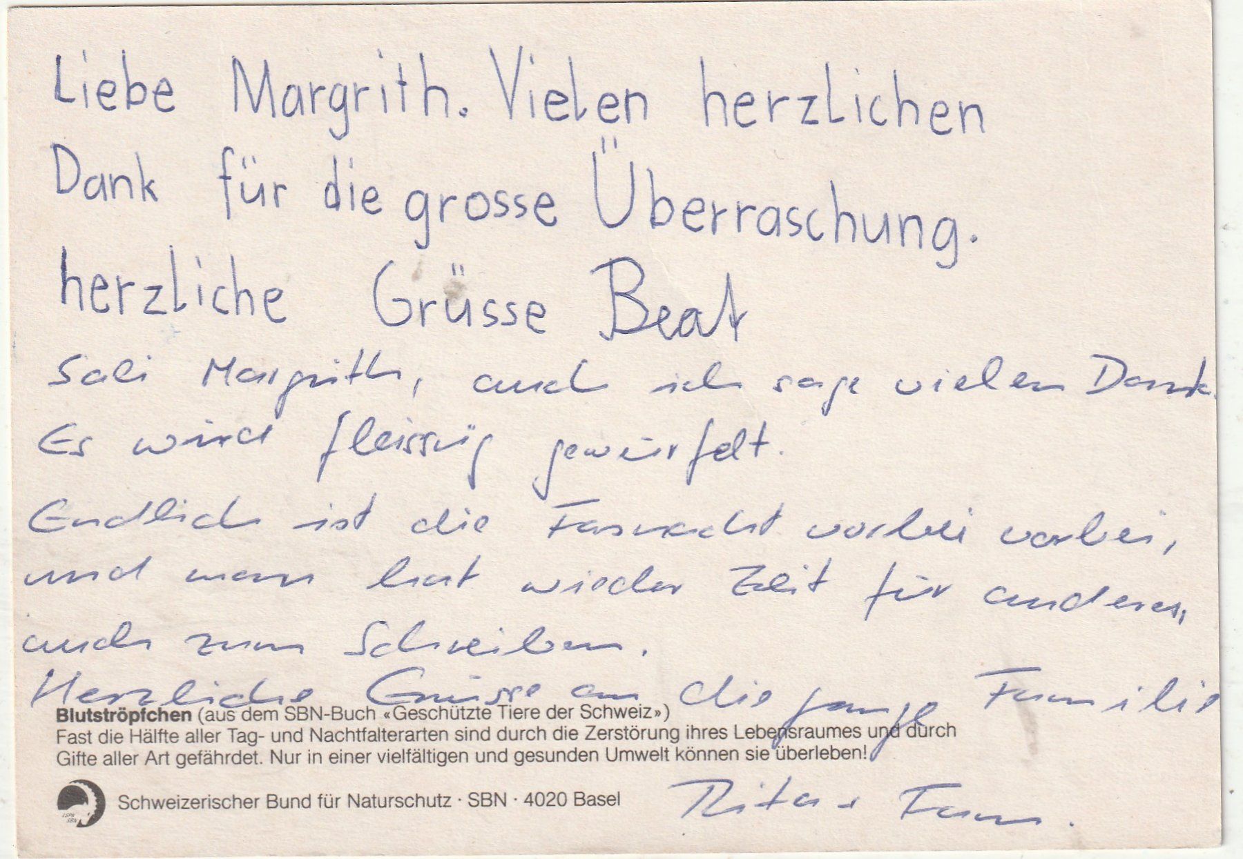 Cartes postales: Blumenkarte – D'occasion à Lumbrein par made02 1