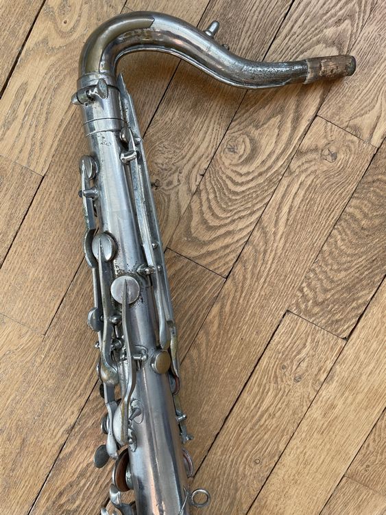 Saxohone ancien signé Z.Bajus instrument musique vent cuivre (D ...