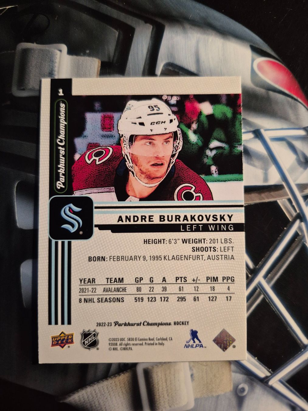 NHL Sammelbilder & Trading cards: NHL Andre Burakovsky Seattle Kraken – Gebraucht aus Treiten von Sauber73 1