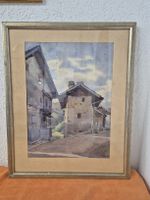 Aquarell von Conrad Strasser (1878-1954) im Rahmen