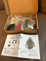 Buntes Perlen-Weihnachtsbaum-Bastelset neu