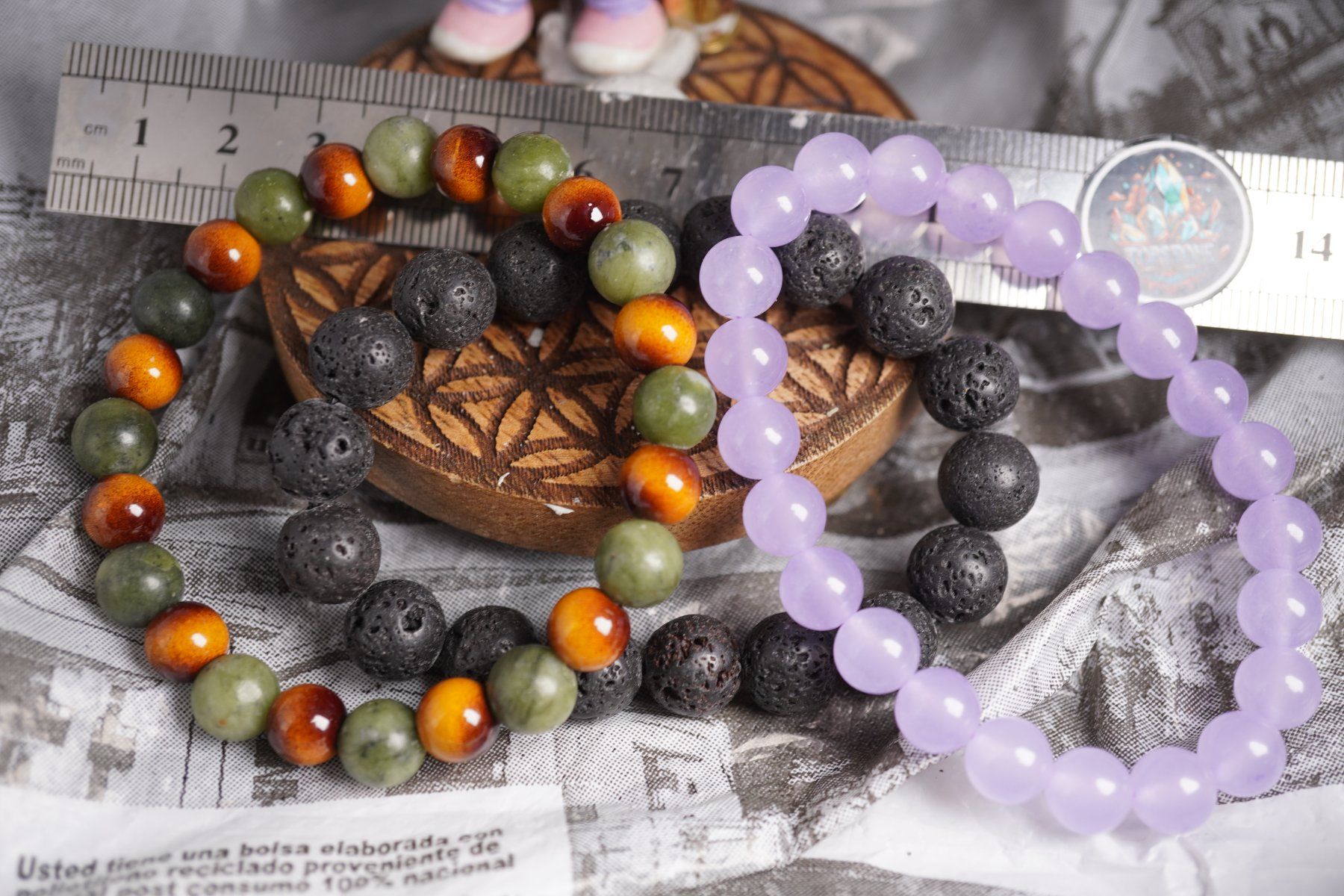 Minerali & Pietre curative: 3 Kugel Armbänder    ab 1.-      (Räumung!) – Nuovo e nell'imballaggio originale da Eschenbach SG venduto da topstone 2
