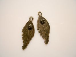 2 Stück Messing Schmuckanhänger/Schmuckteil. Twint: Ja.