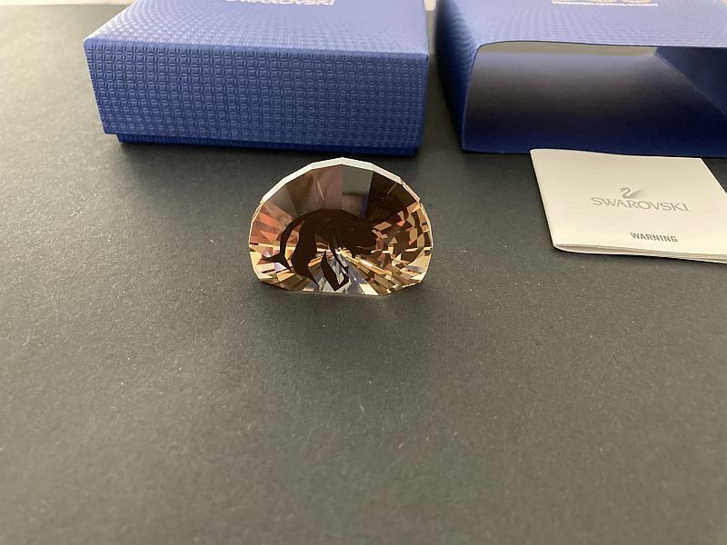 Swarovski Statuette: fermacarte testa di leone – Nuovo (secondo la descrizione) da Airolo venduto da Hmagnum