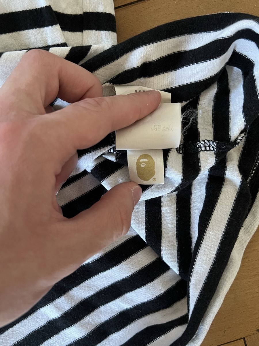 T-shirt: Bape striped T shirt  – Nuovo (secondo la descrizione) da Neuenegg venduto da dkfan1 3