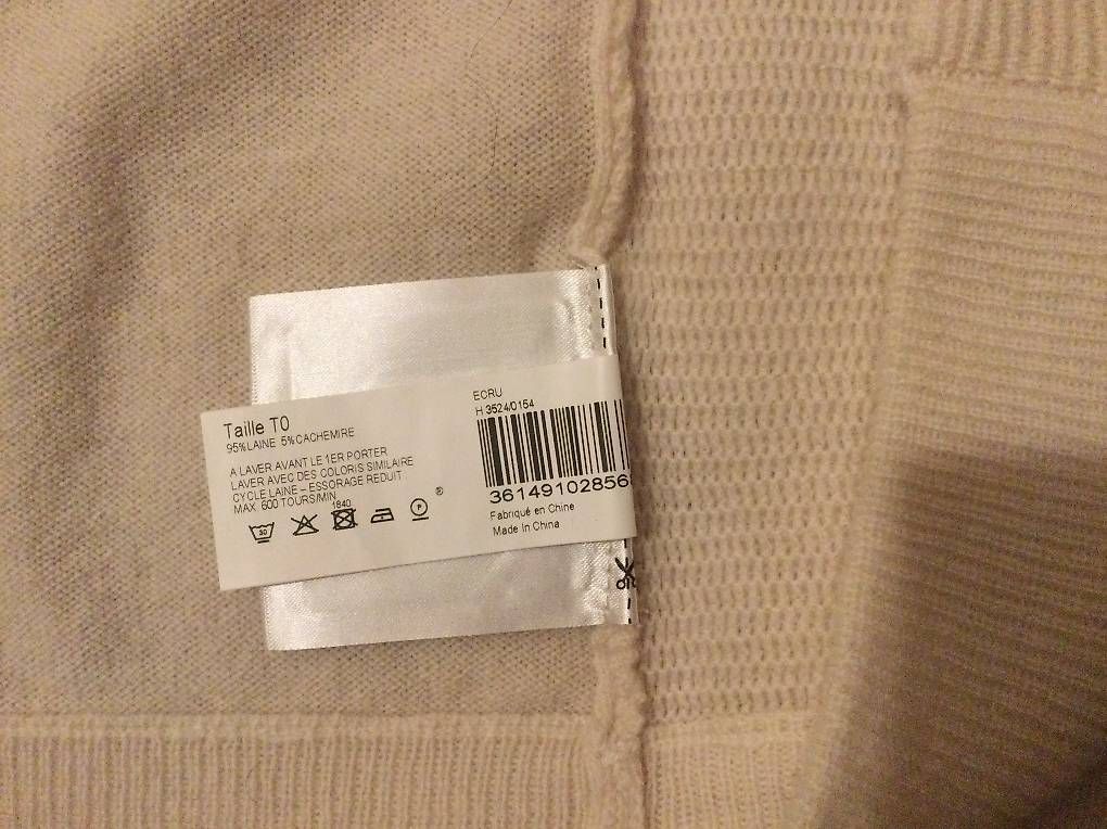 Maglioni & Felpe: Kaschmir Strickjacke S - cremefarbig – Usato da Zürich venduto da 5xnd 2