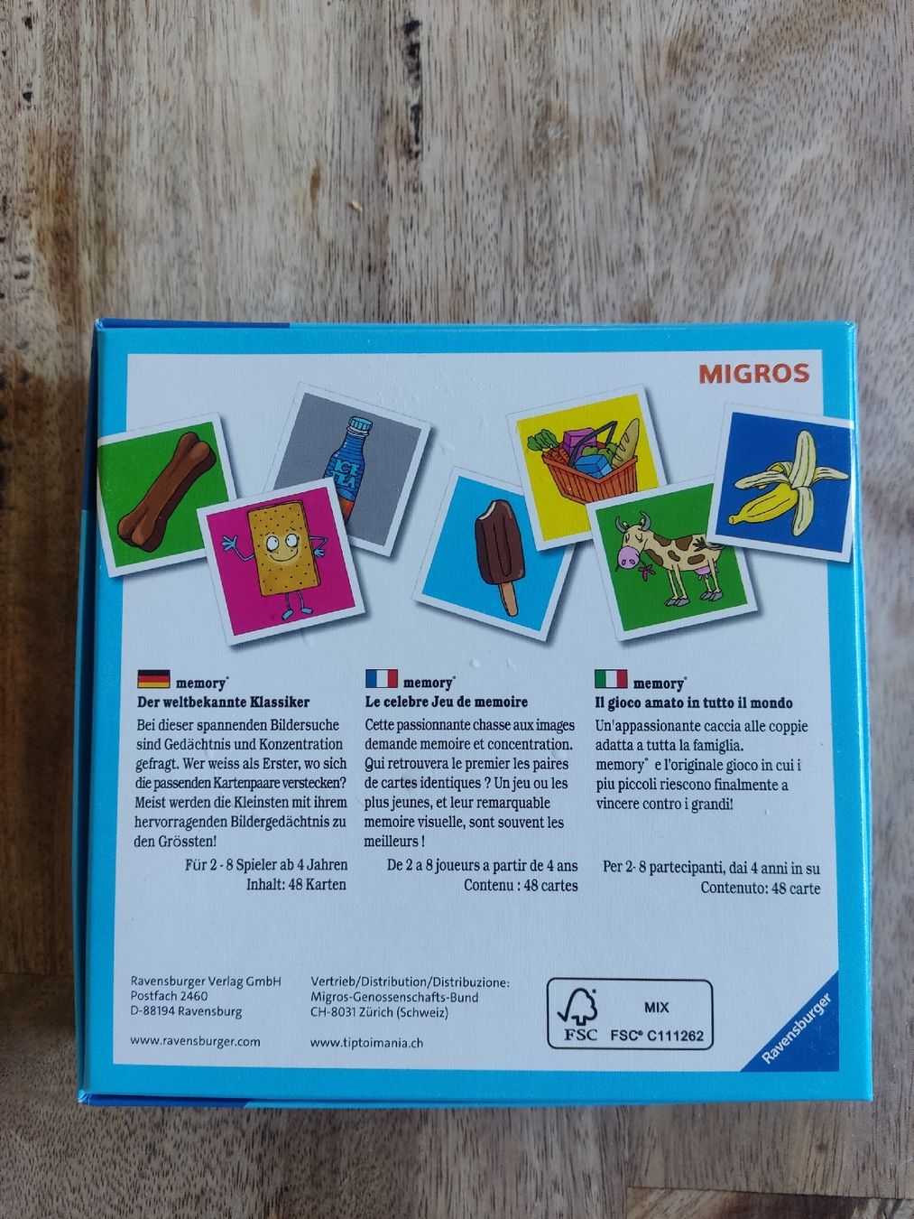 Ravensburger Giochi: Migros Memory Game for all ages – Usato da Dierikon venduto da oldmeetsnew 1
