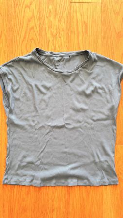 Damen T-Shirt Schiesser grau Grösse S 36 Baumwolle