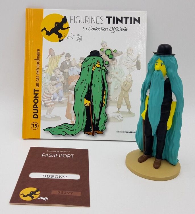 Figurine Dupont En Latex - Tintin Hergé - Exinco (Années 60)