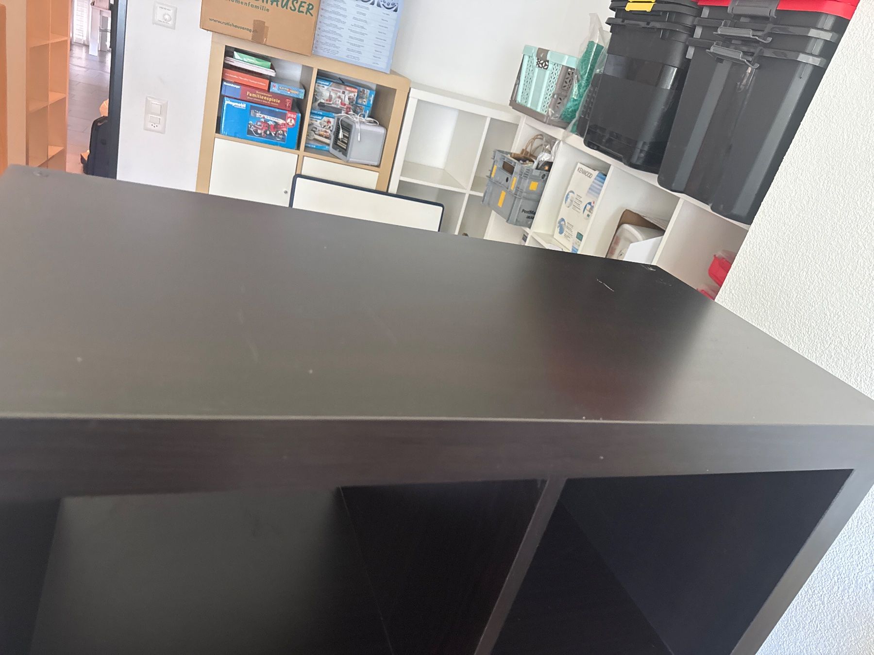 Ikea Scaffali: Schwarzes Kallax Regal mit 8 Fächern 4x2 - altes Modell – Usato da Vilters venduto da tha-tha 6