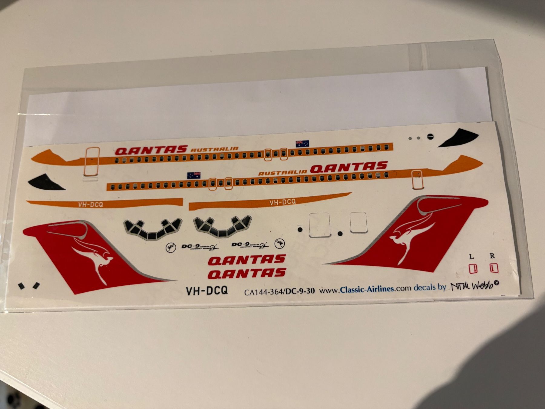 Kit di modellismo & Modellini statici: 1/144 DOUGLAS DC-9-31 QUANTAS DECALS – Usato da MÜHLEDORF/SO venduto da tru_wsv8 1