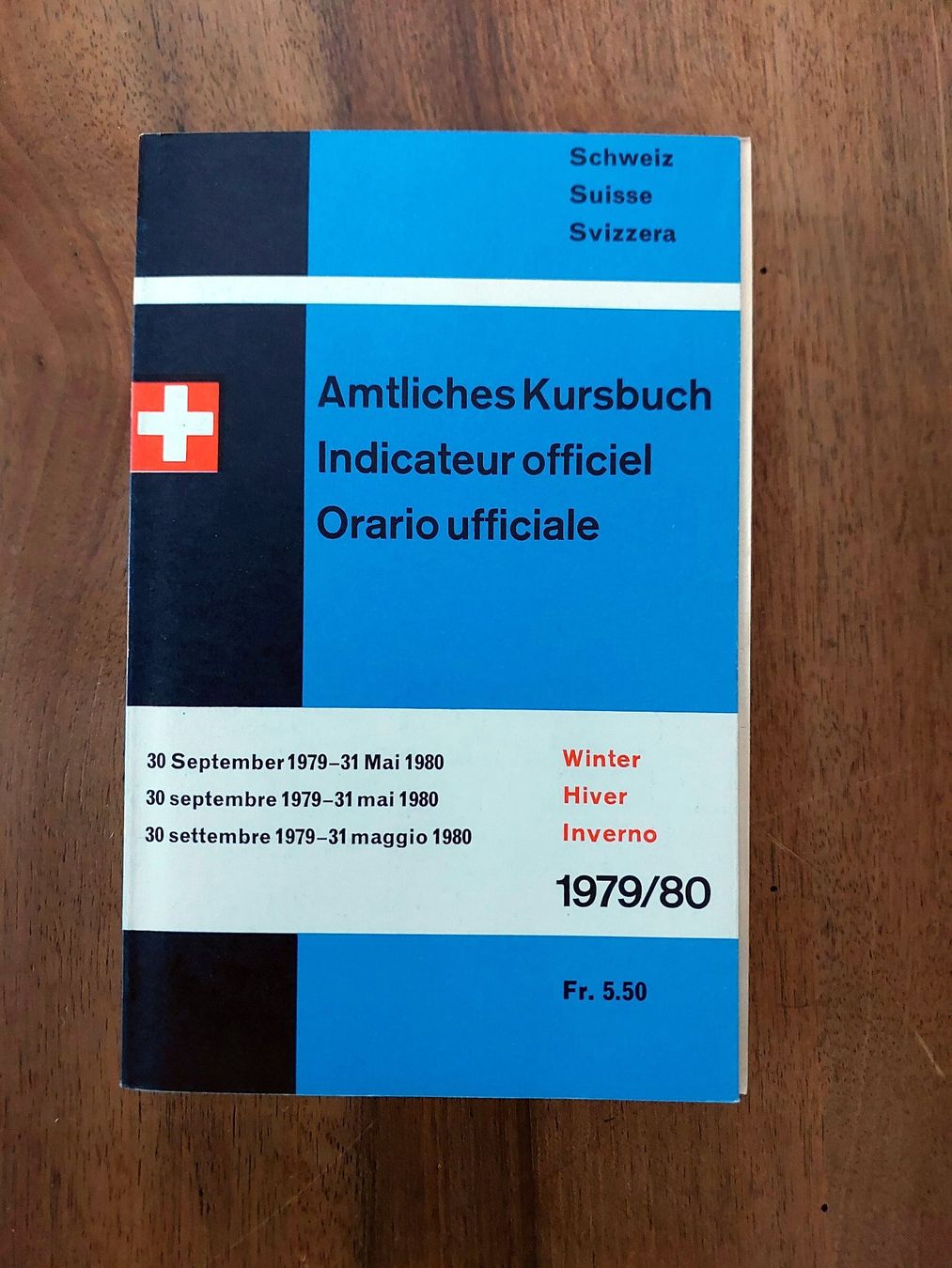 Libri: Amtliches Kursbuch Schweiz 1979/80 – Usato da Schönenwerd venduto da Steidi