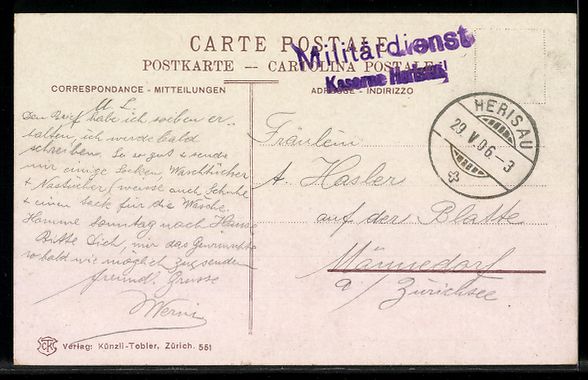Cartes postales: Herisau, Panorama, Strassenpartien und M – D'occasion à Berlin par bartko-reher 1