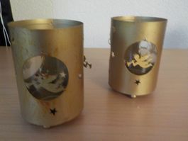 Weihnachten, Windlicht mit Engel 2 Stk. (1)