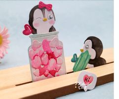 Neues Stanzschablonen-Set Pinguine