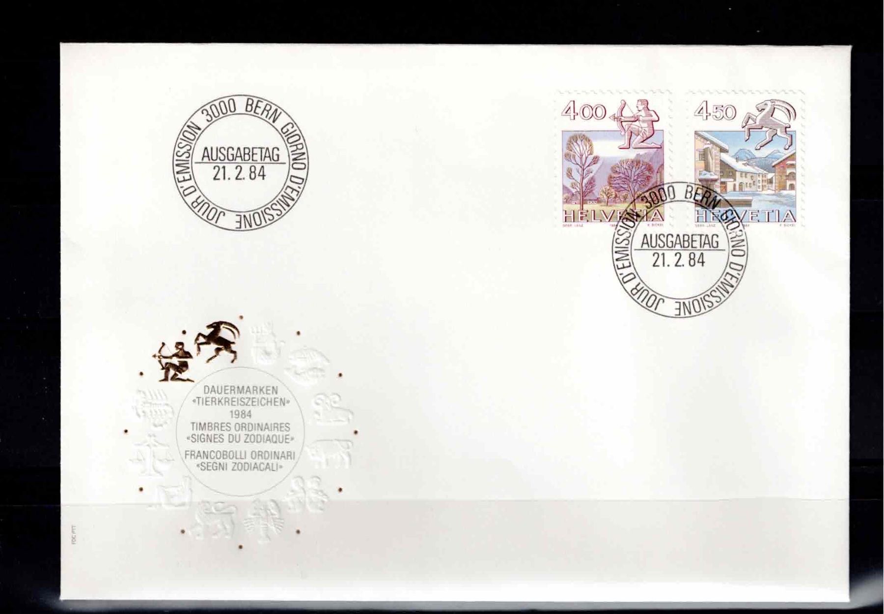 Tutti i francobolli: CH FDC Satz 1984 – Usato da Koblenz venduto da Markenhimmel