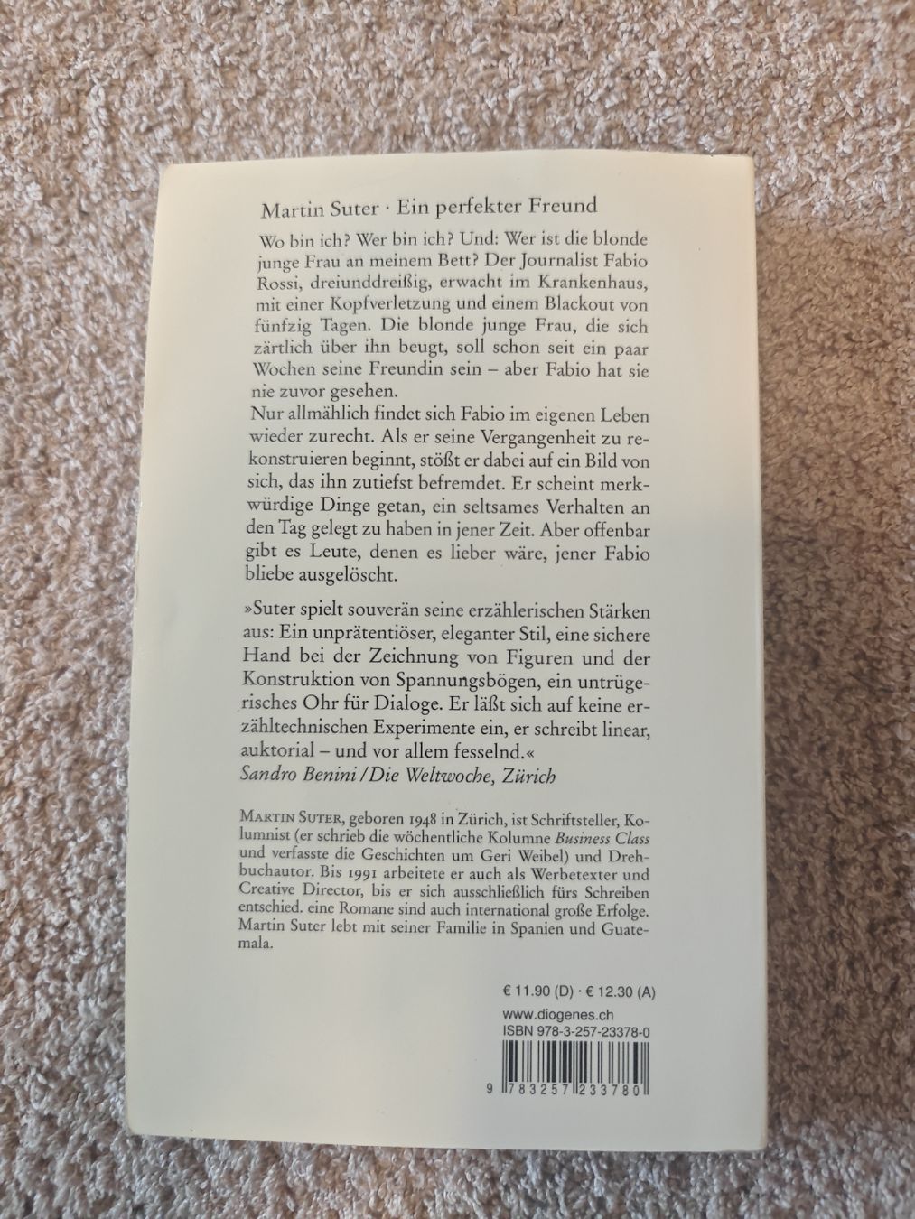 Libri: Ein perfekter Freund - Martin Suter – Usato da Zumikon venduto da miiracl 1