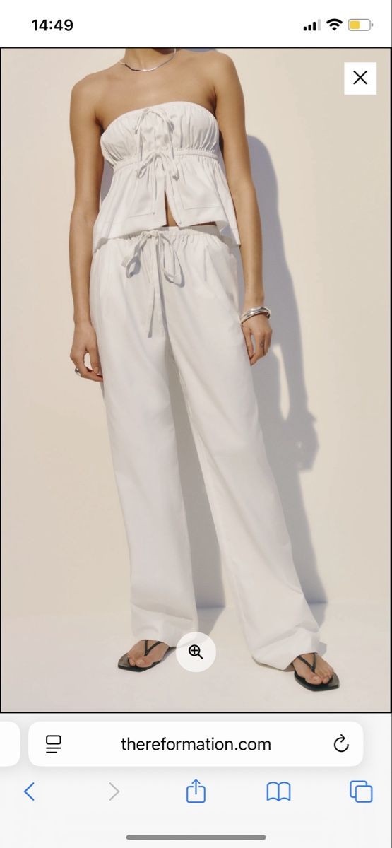 Reformation Pantaloni: Reformation Baumwollenhose – Nuovo (secondo la descrizione) da Zürich venduto da katrino01 1