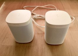 Sonos One + Sonos One SL weiss – voll funktionsfähig
