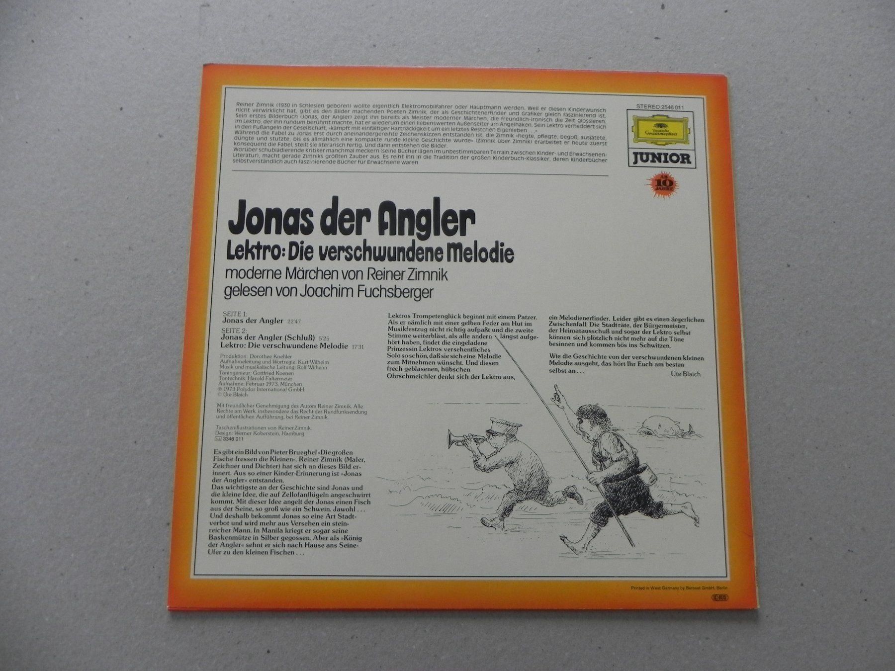 Dischi in vinile: LP Jonas der Angler Deutsche Grammophon – Usato da Siebnen venduto da krimsie 1