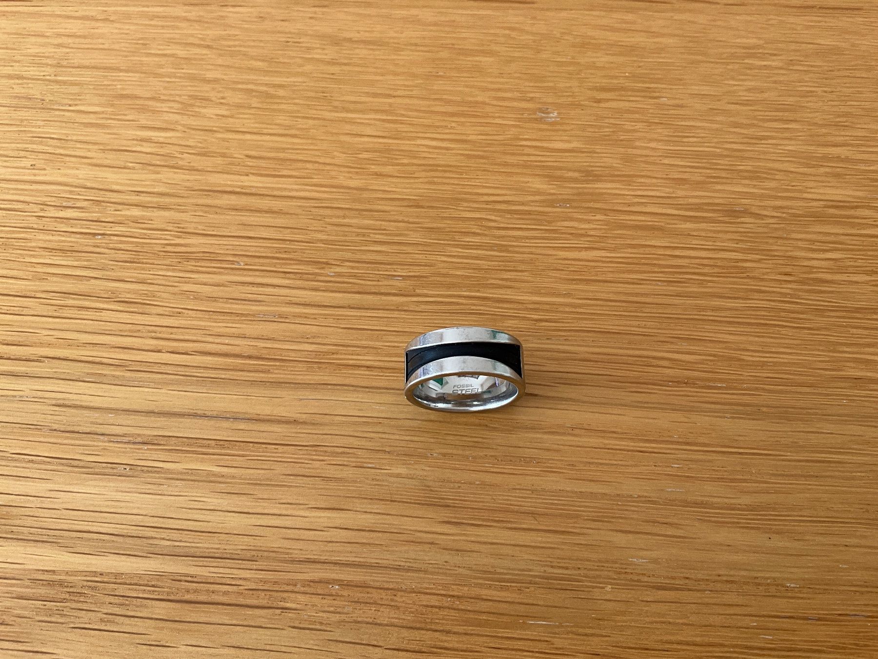 Fossil Anelli: Fossil Steel Männer Ring gebraucht. – Usato da Silvaplana venduto da ChazDavies 1