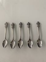 5 cuillères souvenir argent collector Rolex Bucherer