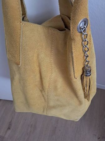 Tasche aus italienischem Wildleder 