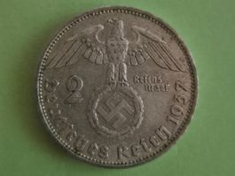 2 Deutsche Reichsmark 1937 - Silber